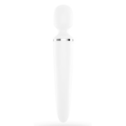 Satisfyer Masseur Wand-er Women Blanc - Tête 78mm